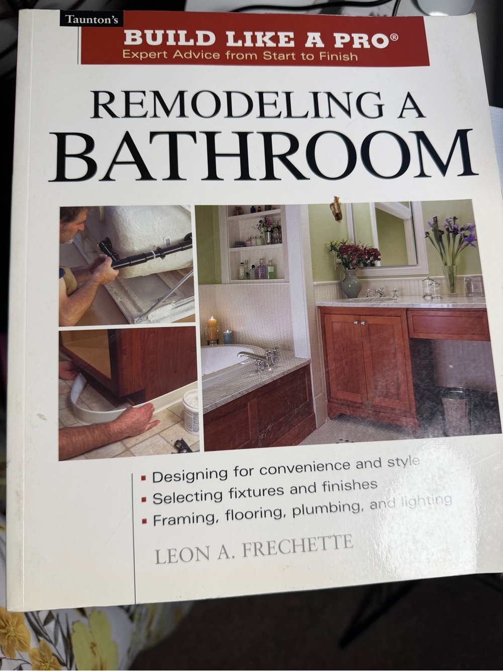 Taunt Remodeling a Bathroom - White and Brown Cover